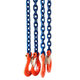 Láncos felfüggesztés szem-4 kampó 100 o. rövidítővel(4 m, 8000/6000 kg, 10 mm)