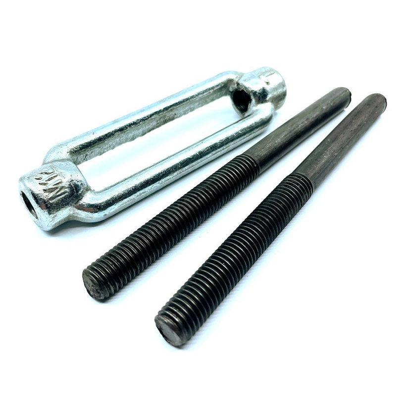 Feszítő DIN 1480 fekete egyenes végek M24