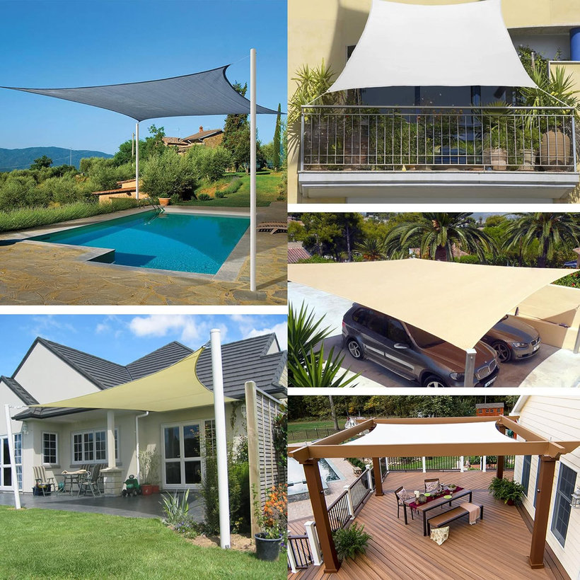 Árnyékvitorla vízálló antracit 3,6x3,6 m