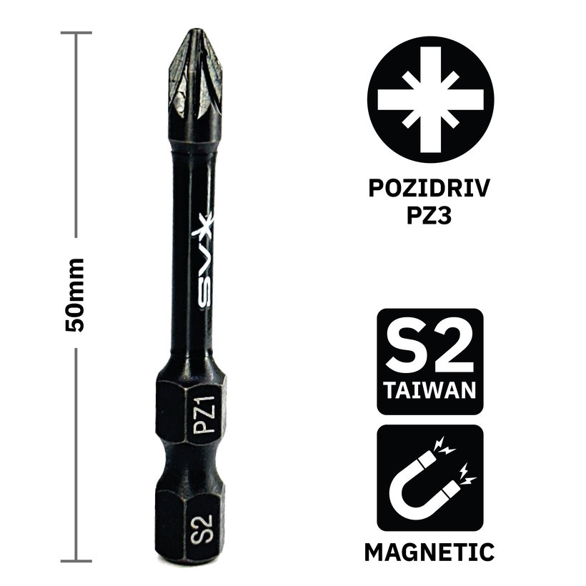 Bit mágneses PZ1x50 mm