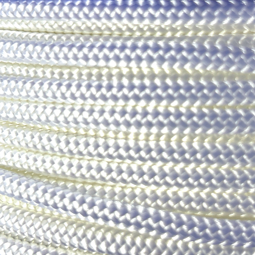 V PES kötél maggal fehér 16pr 4mm