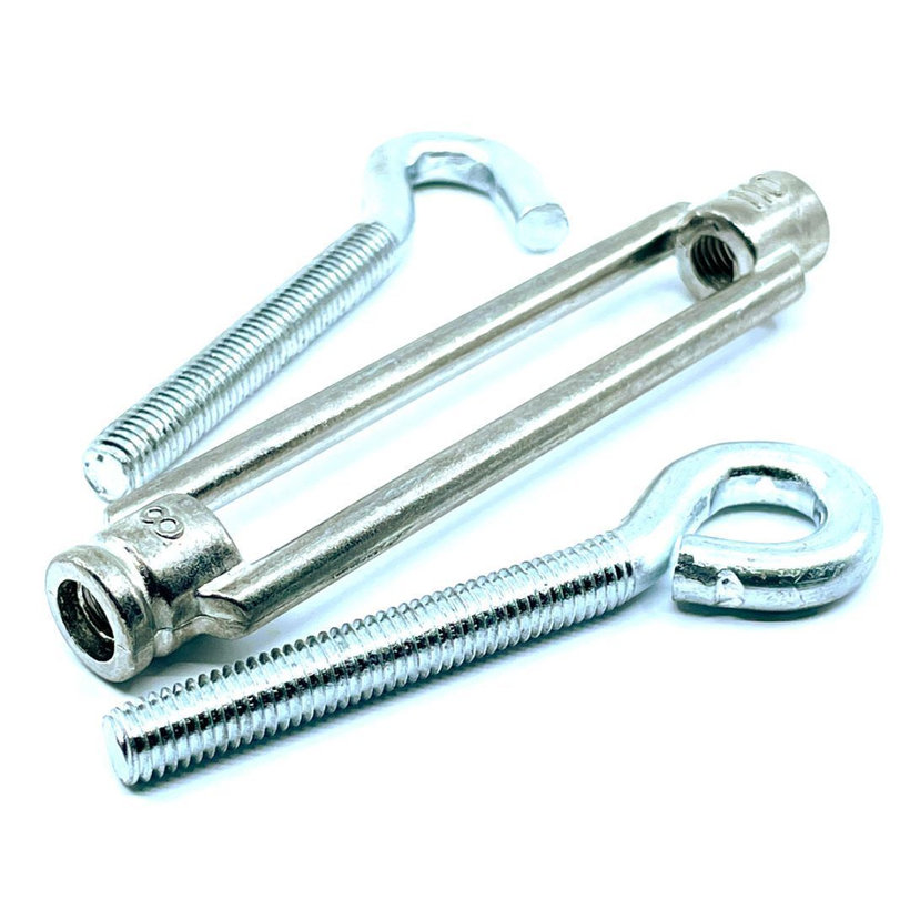 Pontos feszítő szem-kampó 6x100mm