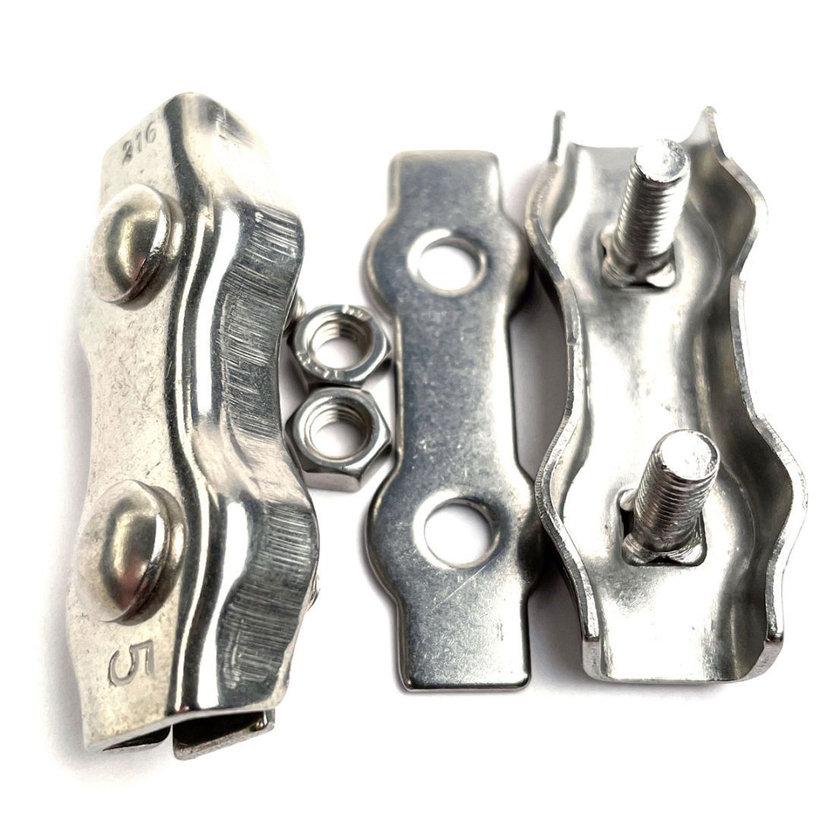 Rozsdamentes acél kötélbilincs DUPLEX AISI316 8 mm