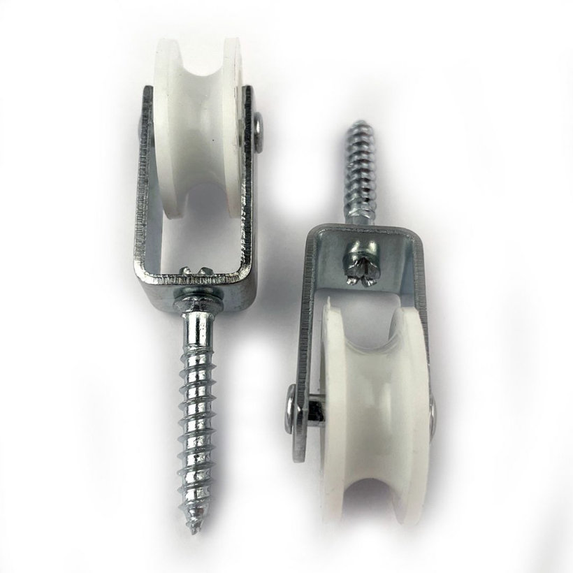 Csiga nylon kerékkel és csavarral 8/30mm