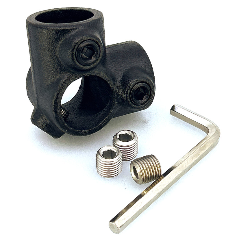 Kötőelem négyágú 27 mm - fekete