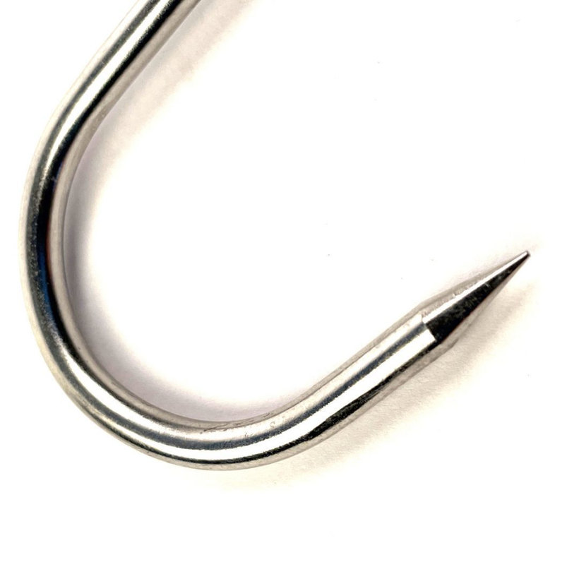 Henteshorog rozsdamentes acél A2 180 mm