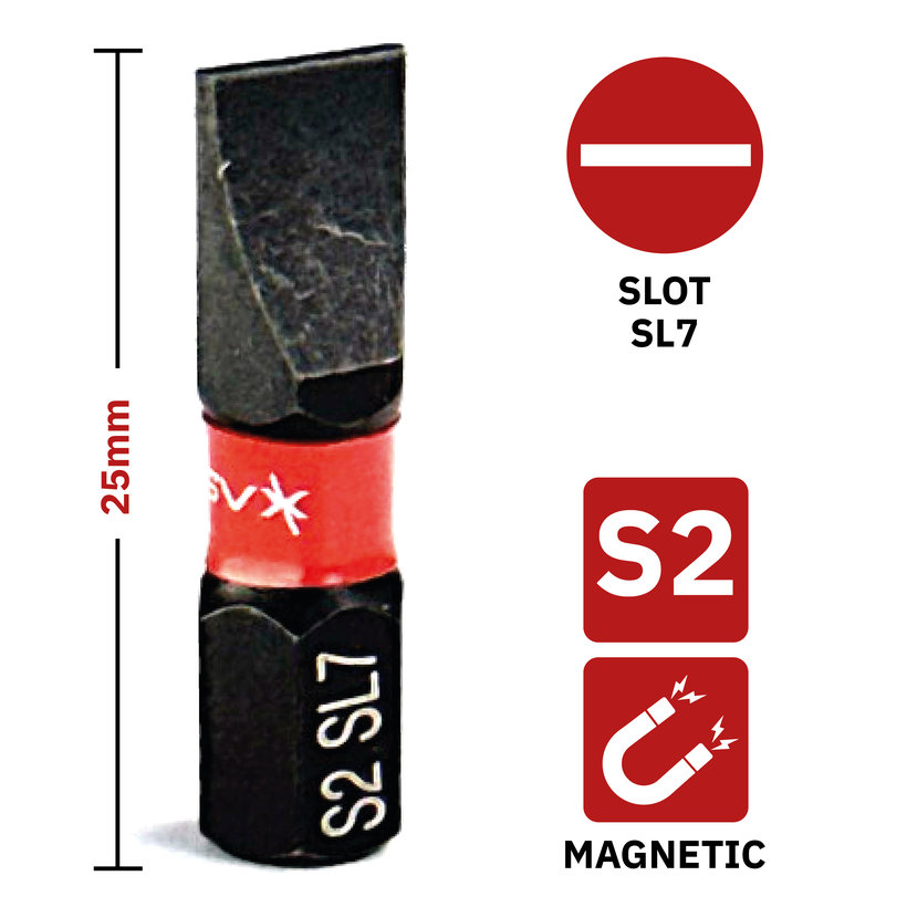Bit mágneses SL7x25 mm
