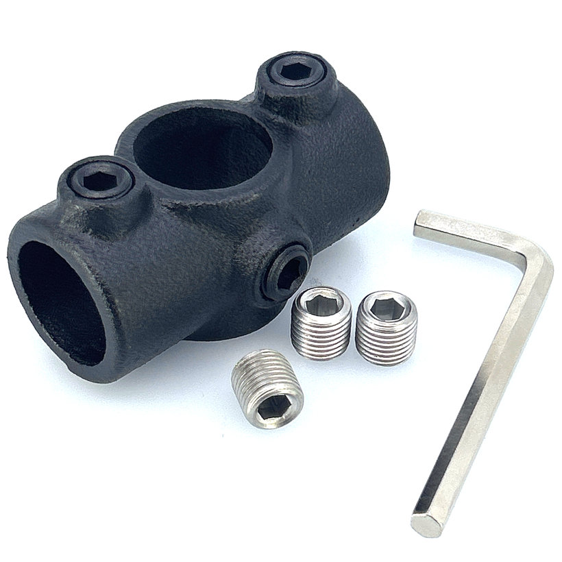 Kötőelem X-alakú 27 mm - fekete