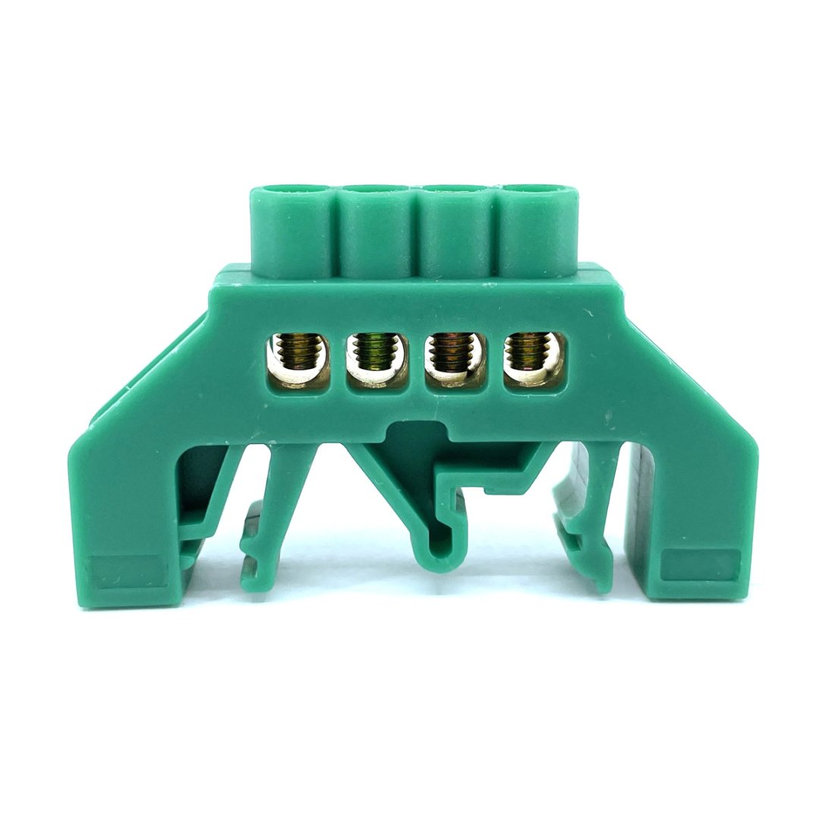 Szigetelt földelősín PE, zöld 4P