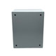 Fém elosztószekrény, acél, szürke 200x250x150mm