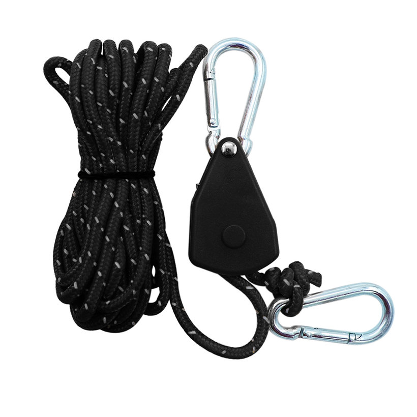 Kemping csiga, fekete, 4 mm / 4 m