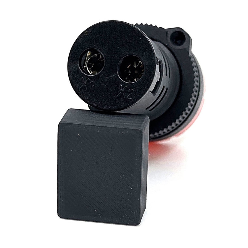 LED jelzőfény akusztikus piros