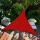Árnyékvitorla vízálló piros 5x5x5 m
