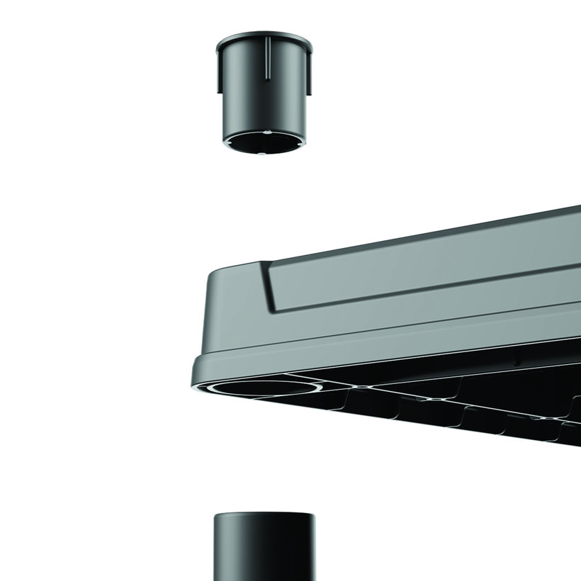 Műanyag polc 74×32x134cm 5 polccal