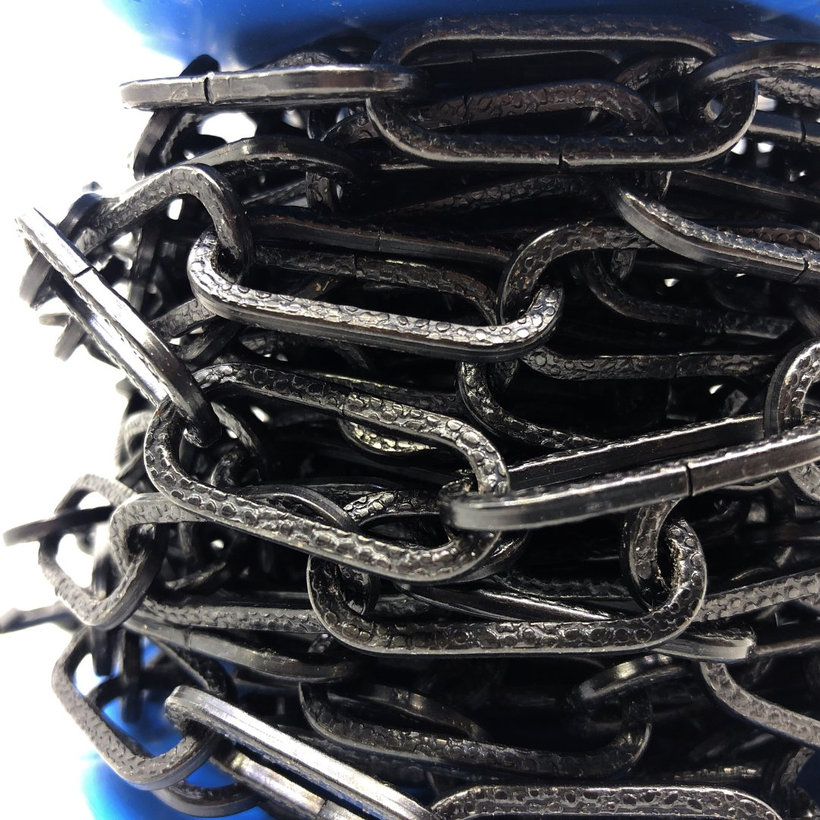 Dekoratív lánc kovácsolt fekete 3mm