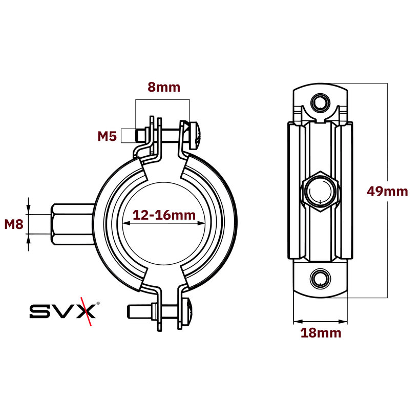 Duplacsavaros bilincs 12-16mm