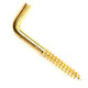 Csavaros kampó sárgaréz - bliszter 43