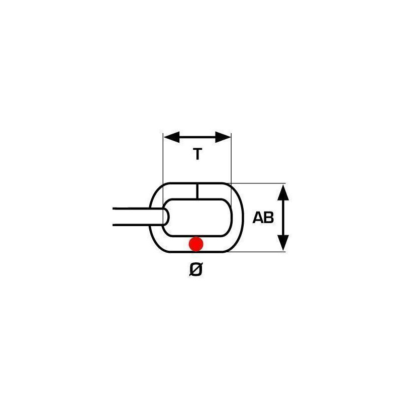 Óra lánc U sárga cink 1,6mm