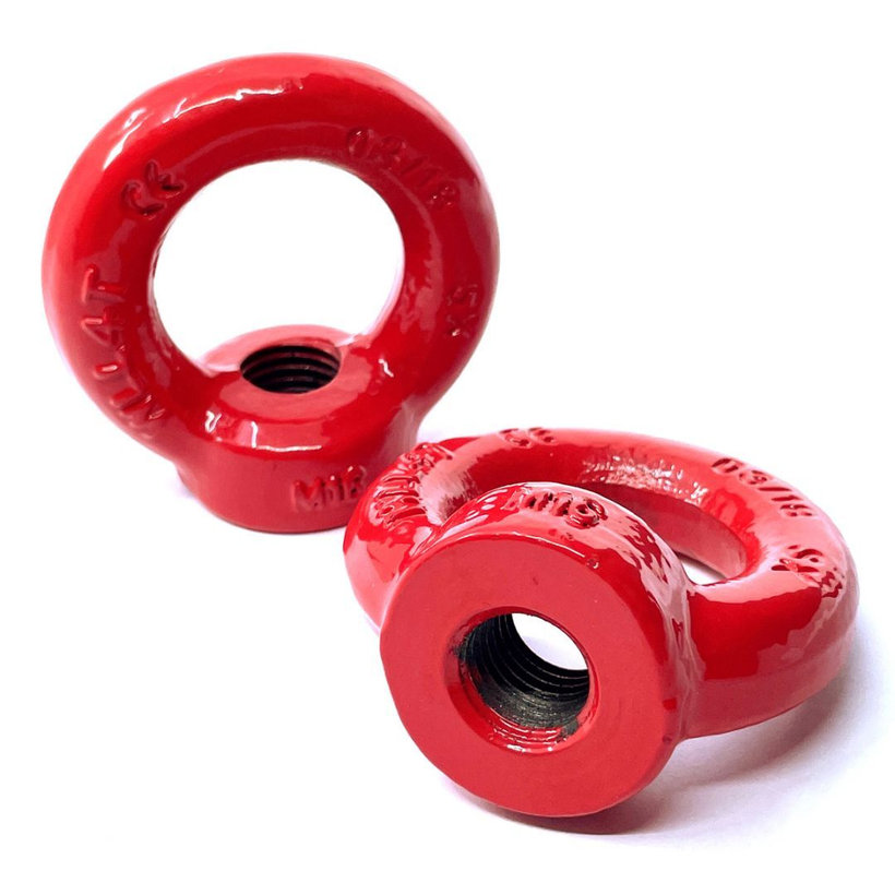 Függesztő anya DIN 582 80 o. piros M8