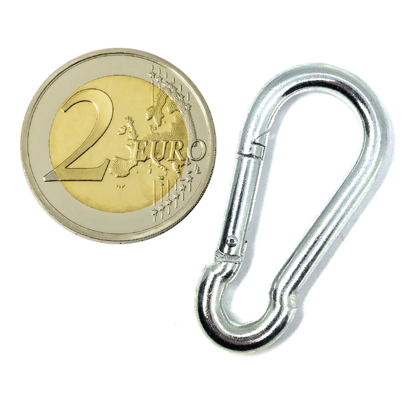 Tűzoltó karabiner horganyzott DIN 5299C 4mm