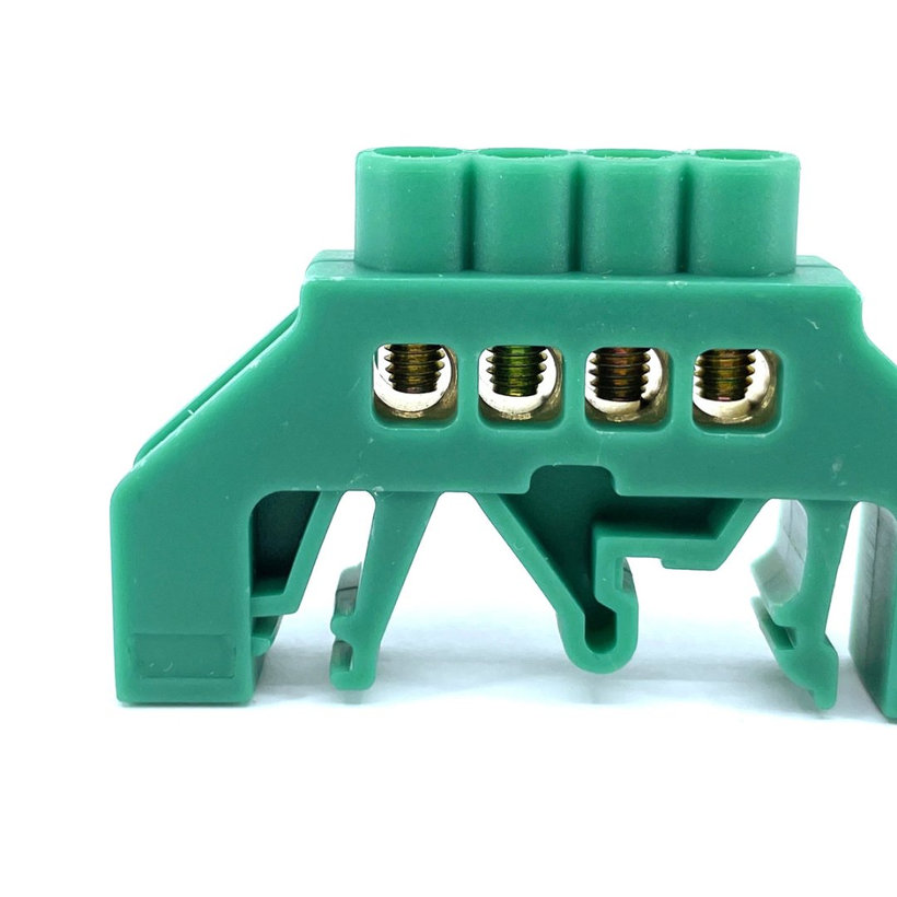 Szigetelt földelősín PE, zöld 4P