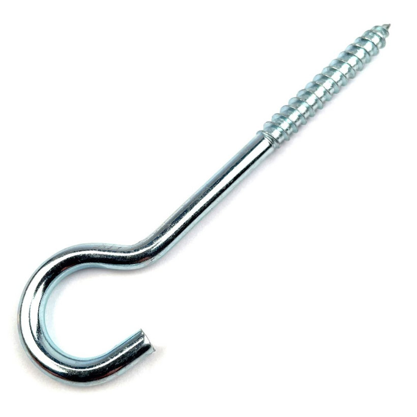 Mennyezeti kampó csavarral horganyzott 140mm