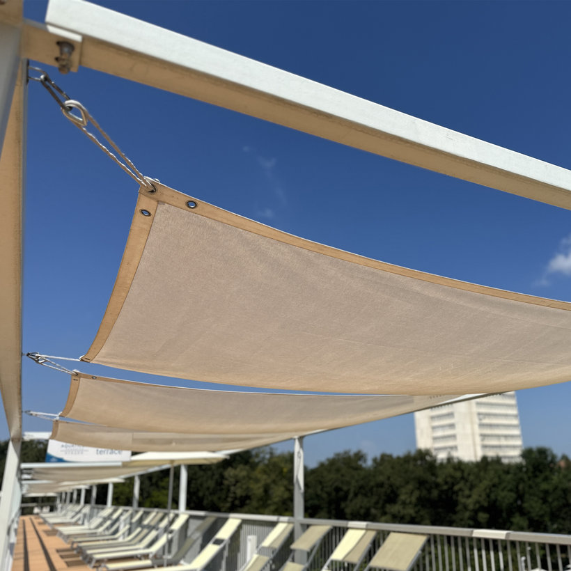 Árnyékvitorla vízálló antracit 3x3x3 m