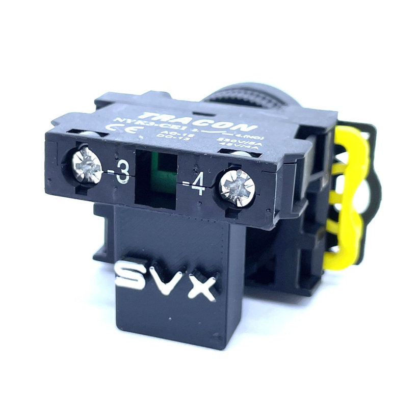 Egyszerű nyomókapcsoló, fekete