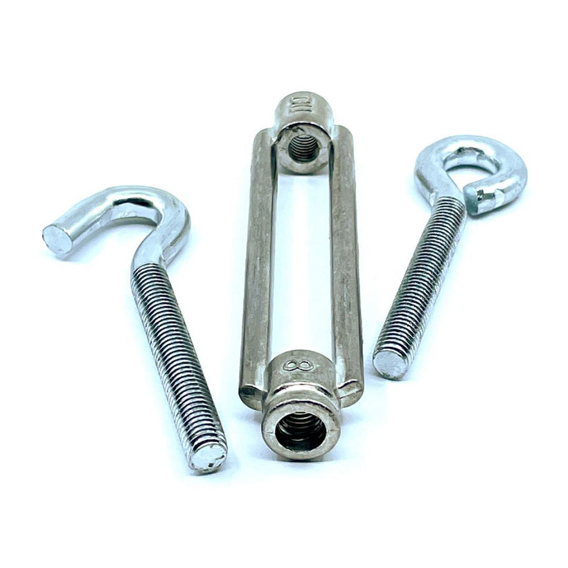 Pontos feszítő szem-kampó 5x50mm