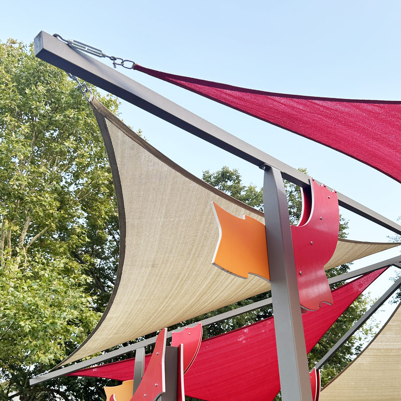 Árnyékoló ponyva antracit szürke 3,6x3,6x3,6 m