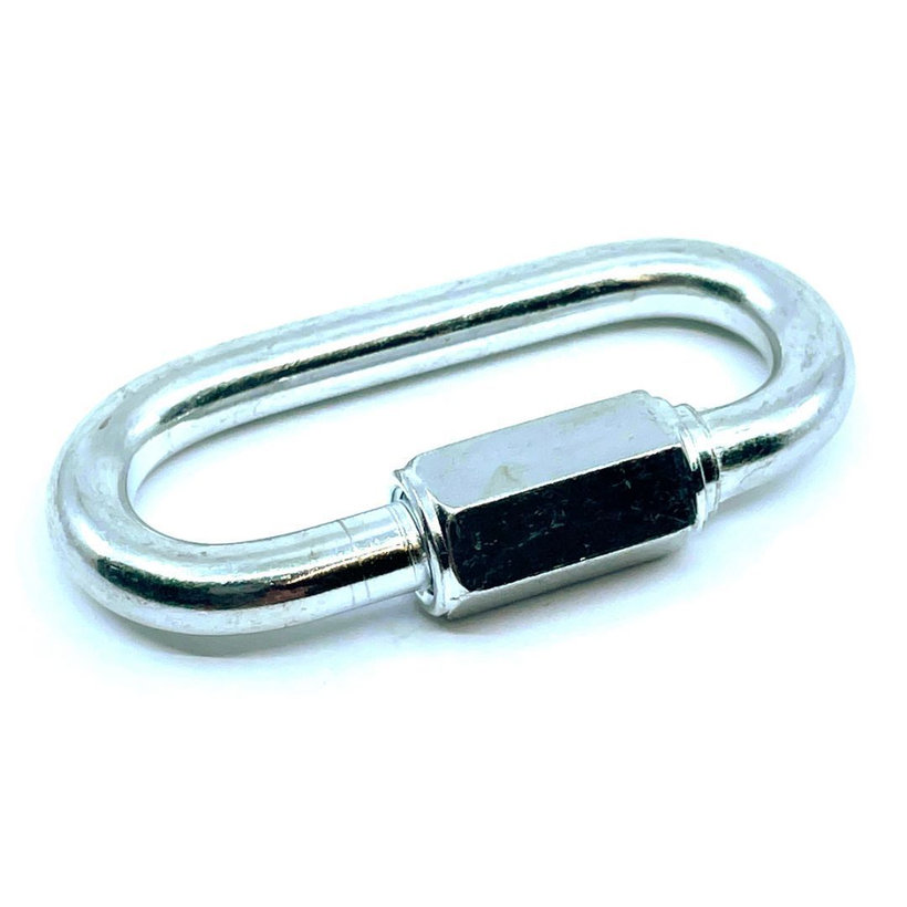 Karabiner anyával, horganyzott 10 mm