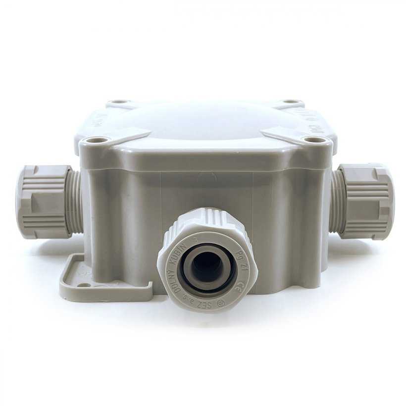 Elosztó doboz 6455-27P/2 szürke 144x144x67mm