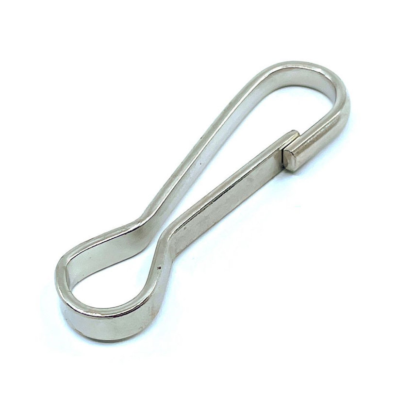 Rugós karabiner forgóhorog nélkül horganyzott 80mm