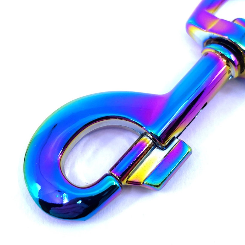 Forgó karabiner szivárványos 46x10mm