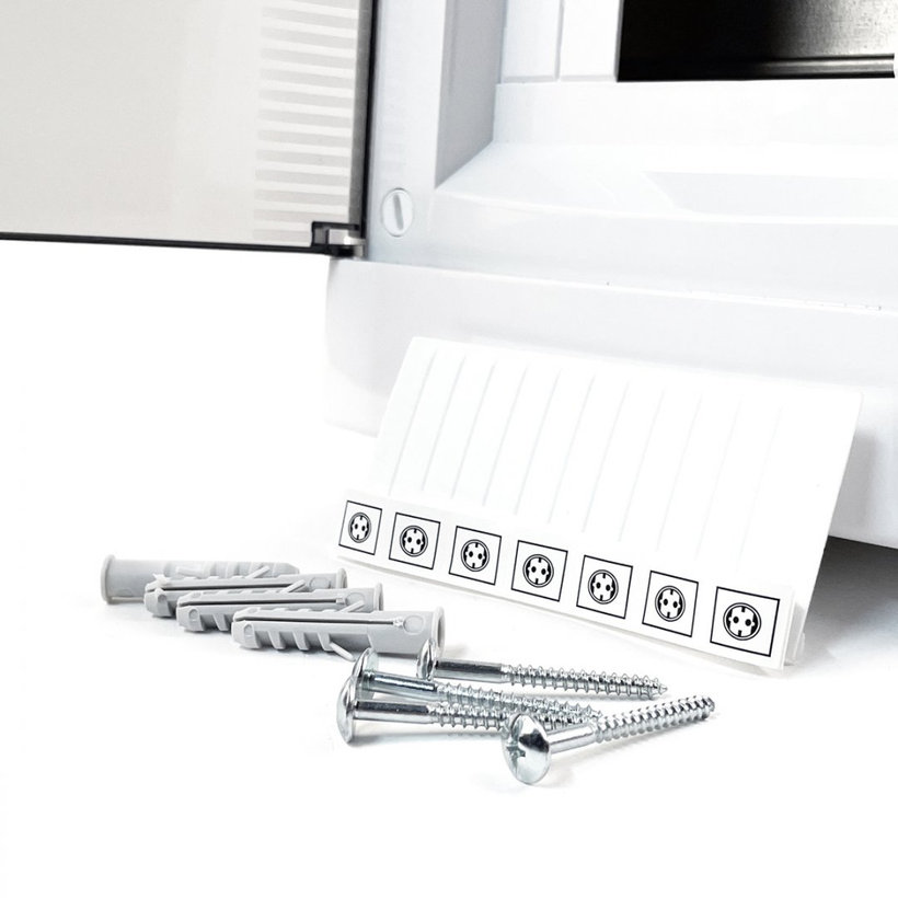 Vakolat feletti elosztódoboz fehér N8 - C/P 215x236x102mm