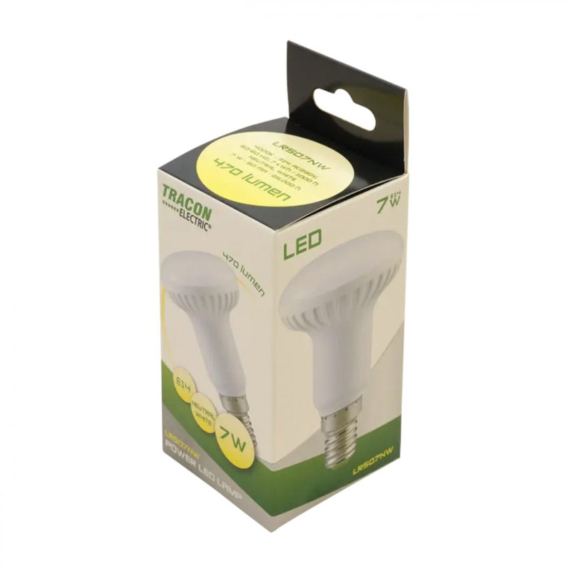 LED reflektorlámpa E14 7W - semleges fehér