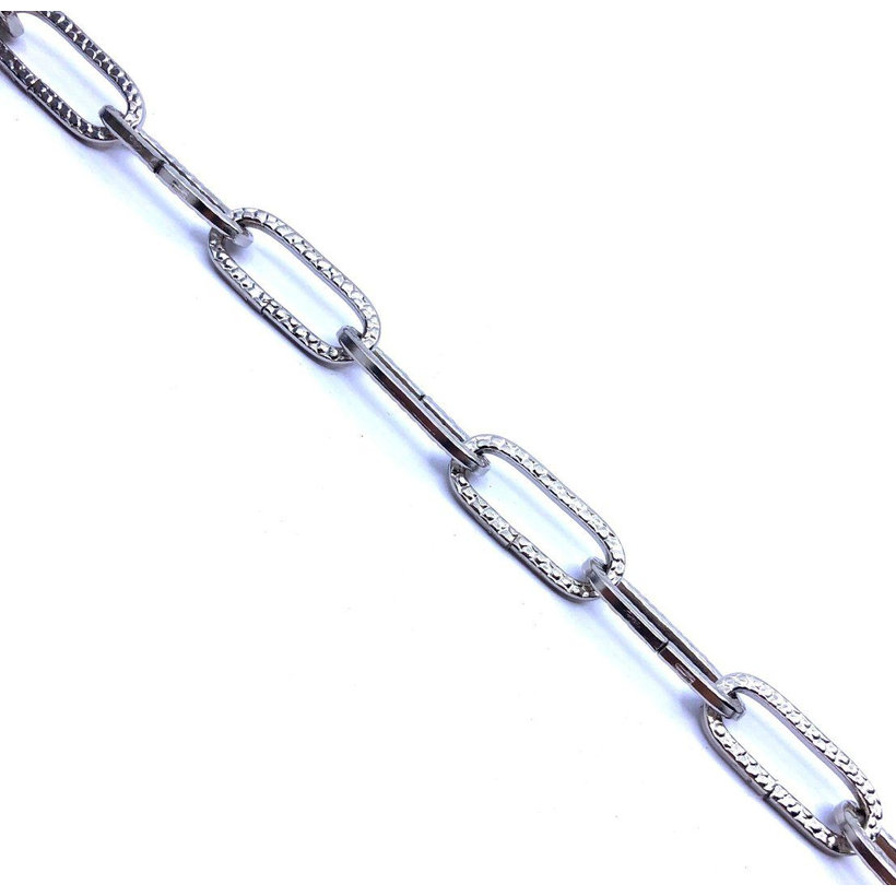 Dekoratív lánc kovácsolt nikkelezett 3mm