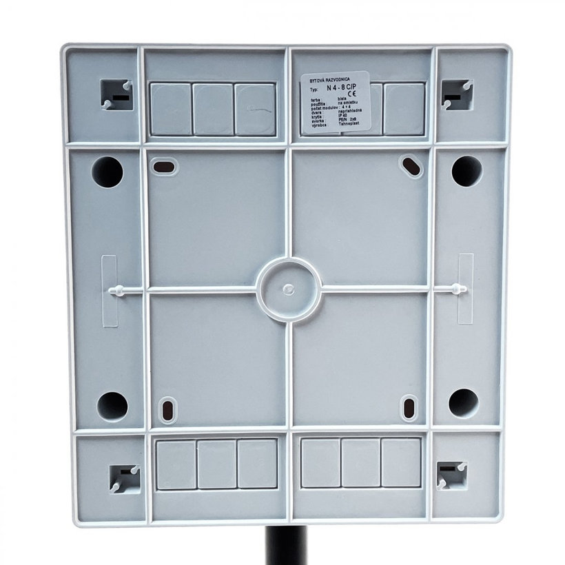 Vakolat feletti elosztódoboz fehér N8 - C/P 215x236x102mm