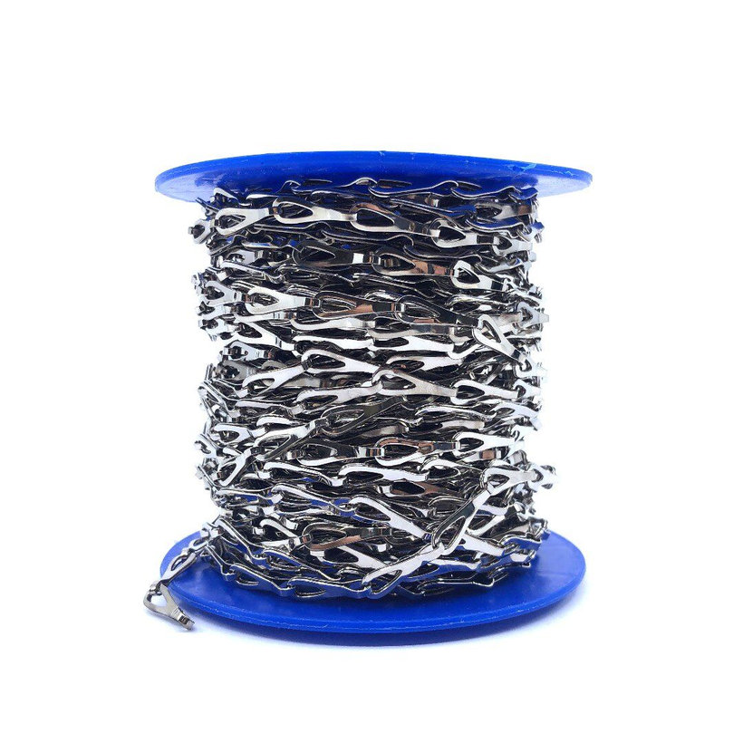 Patentos lánc nikkelezett sárgaréz A 0,4mm