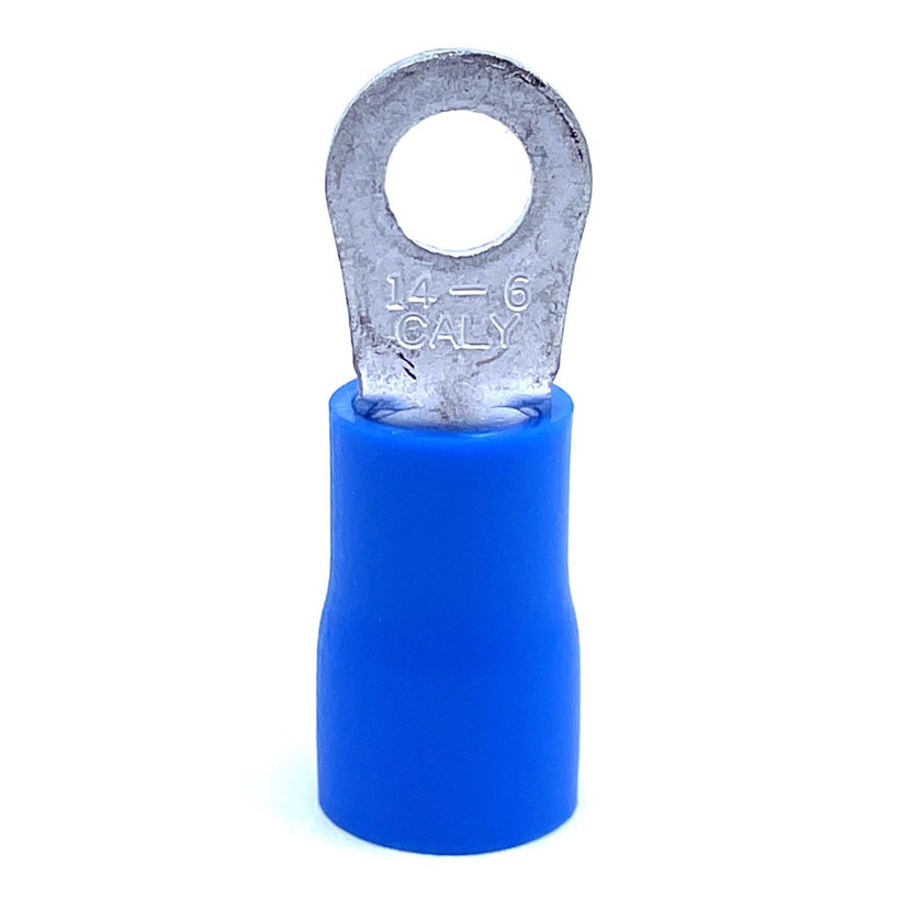 Szigetelt szemes saru, ónozott elektrolitréz, kék 16mm²