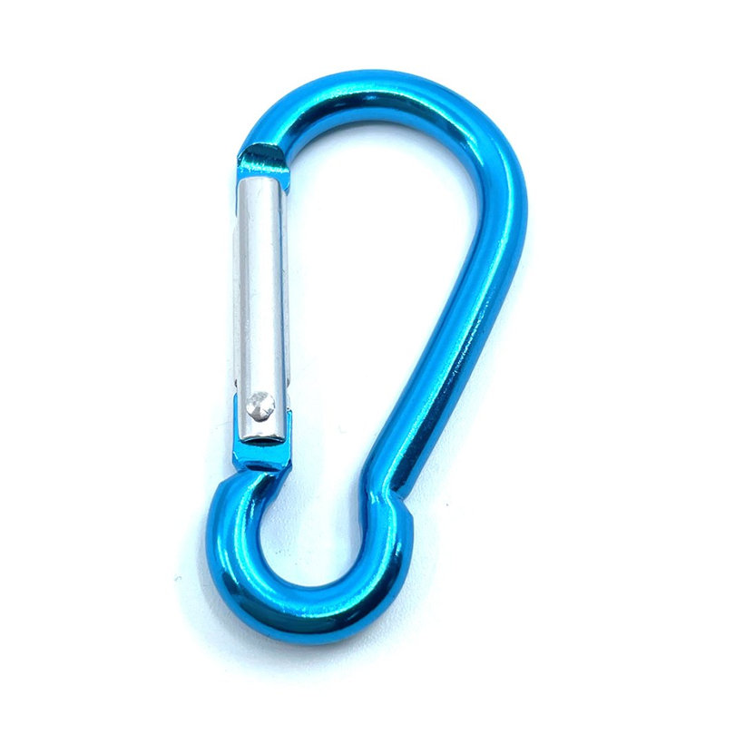 Karabiner alumínium - kék 6mm