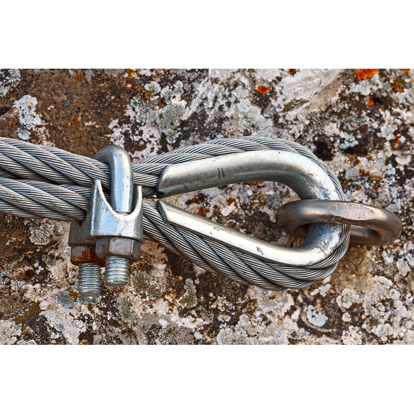 Rozsdamentes acél drótkötél AISI 316 7x7 8mm