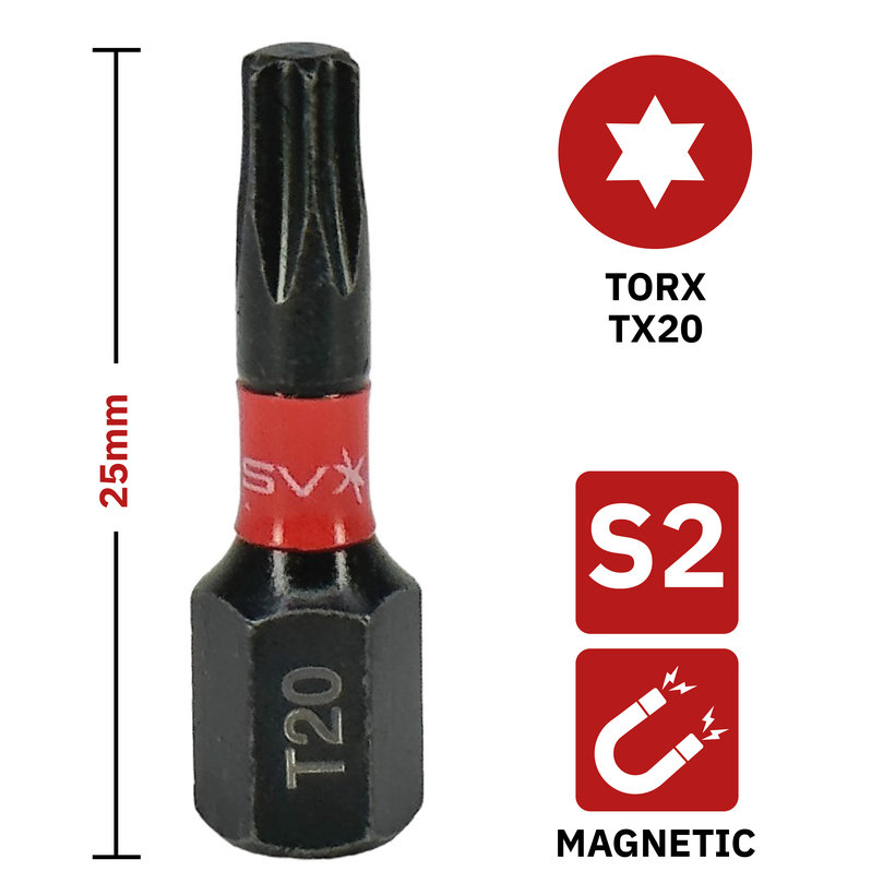 Bit mágneses TX20x25 mm
