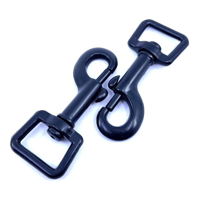 Forgó karabiner fekete 42x20mm