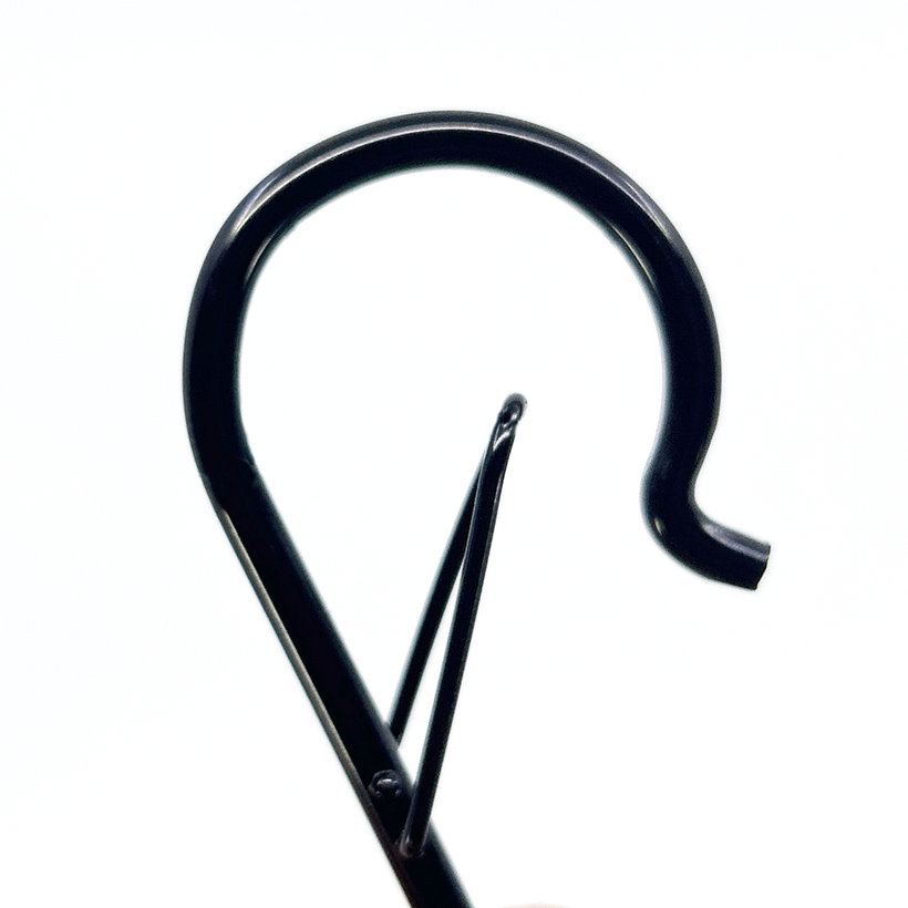 S-kampó biztosítékkal - fekete