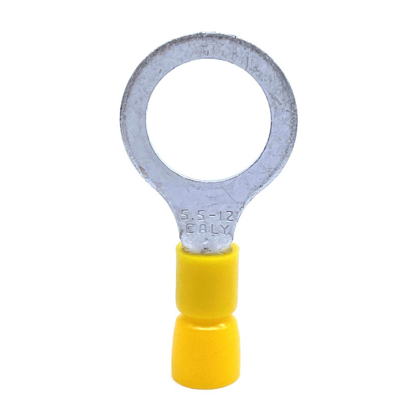 Szigetelt szemes saru, ónozott elektrolitréz, sárga 6mm²