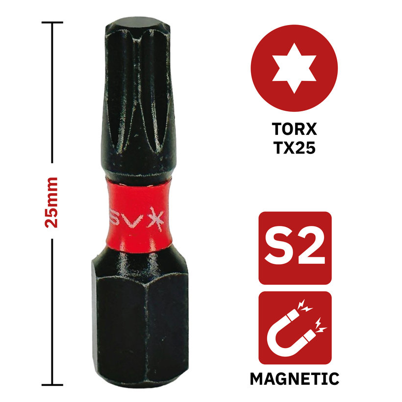 Bit mágneses TX27x25 mm