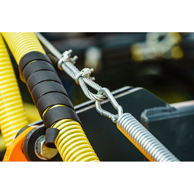 Tűzoltó karabiner horganyzott DIN 5299C 5mm