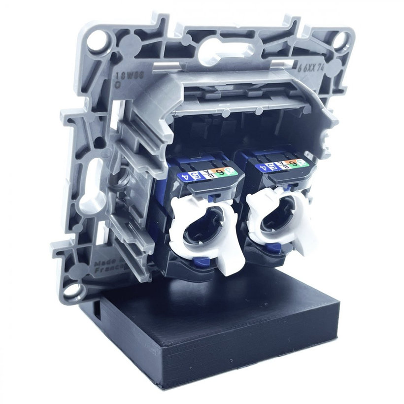 Niloé adataljzat 2xRJ45 6. kategória UTP fehér