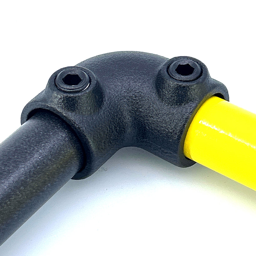 Kötőelem L-alakú 27 mm - fekete